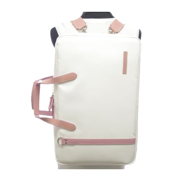 画像5: 2コンパート ブリーフケース「Deniro 2/wf」（クラリネット・フルート・オーボエ対応）オフホワイト スペシャルコーティング/ ピンク