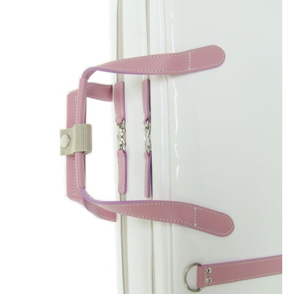 画像6: 2コンパート ブリーフケース「Deniro 2/wf」（クラリネット・フルート・オーボエ対応）オフホワイト スペシャルコーティング/ ピンク