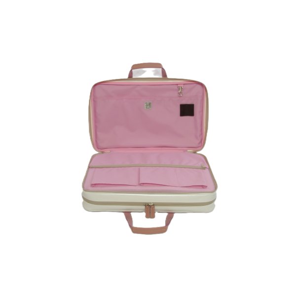 画像7: 2コンパート ブリーフケース「Deniro 2/wf」（クラリネット・フルート・オーボエ対応）オフホワイト スペシャルコーティング/ ピンク