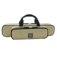 画像6: 特注 20%OFF C＆H管 フルート＋ピッコロバッグ「GM５/wf」ダークアイボリー / ブラックハンドル