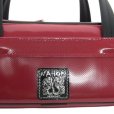 画像8: 特注 20%OFF Wファスナー C＆H管 フルート＋ピッコロバッグ「GM4/wf」ジャーマンレッド / ブラックハンドル (8)