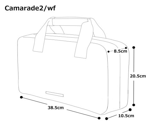 　3: ハンドメイド クラリネットバッグ「Camarade2/wf」マットブラック / 黒ハンドル