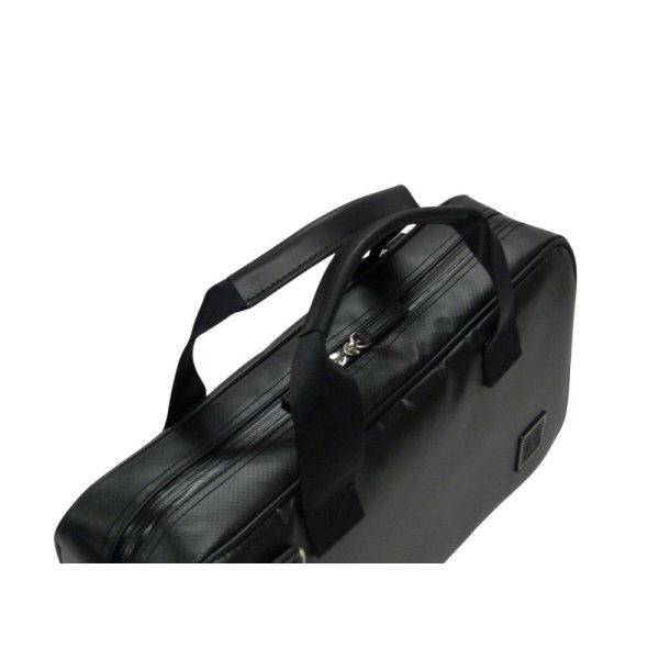 画像2: ハンドメイド クラリネットバッグ「Camarade2/wf」マットブラック / 黒ハンドル