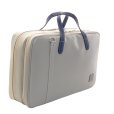 画像3: 特注ハンドメイド リュック式 2コンパートメント マチ厚ケース「Deniro 4/wf」(マリゴM2,オーボエレジェンドなど対応) グレー/紺 (3)