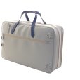 画像2: 特注ハンドメイド リュック式 2コンパートメント マチ厚ケース「Deniro 4/wf」(マリゴM2,オーボエレジェンドなど対応) グレー/紺 (2)