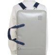 画像6: 特注ハンドメイド リュック式 2コンパートメント マチ厚ケース「Deniro 4/wf」(マリゴM2,オーボエレジェンドなど対応) グレー/紺 (6)