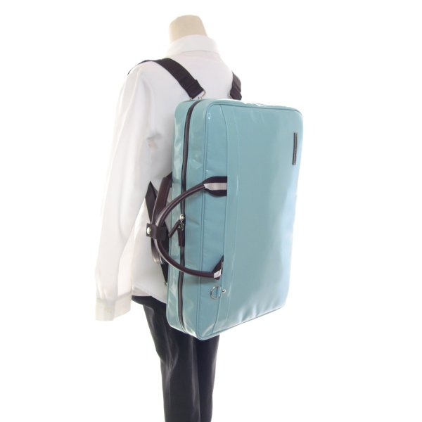 画像6: 特注デザインカラー  リュック式 ダブルケースガード「Gabriel ３/wf」（フルート・オーボエ・クラリネット対応）ミント / チョコ