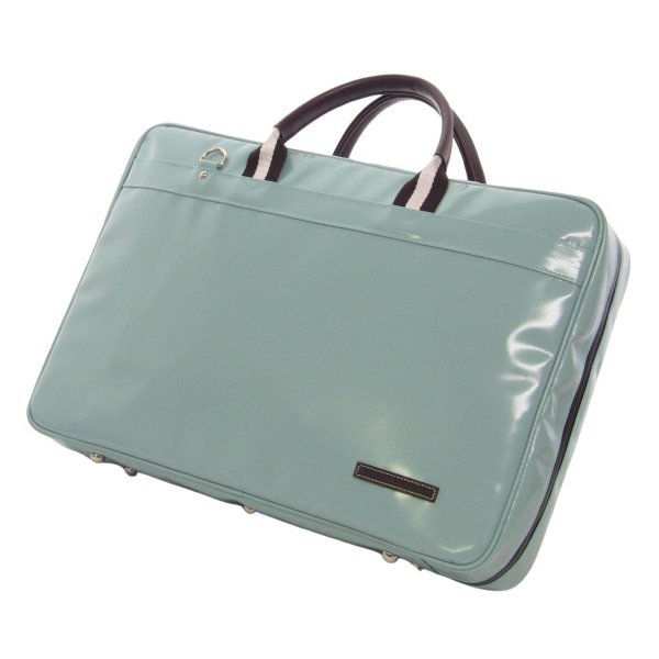 画像1: 特注デザインカラー リュック式 ダブルケースガード「Gabriel 3/wf」（オーボエ・フルート・クラリネット対応）ミント / チョコ