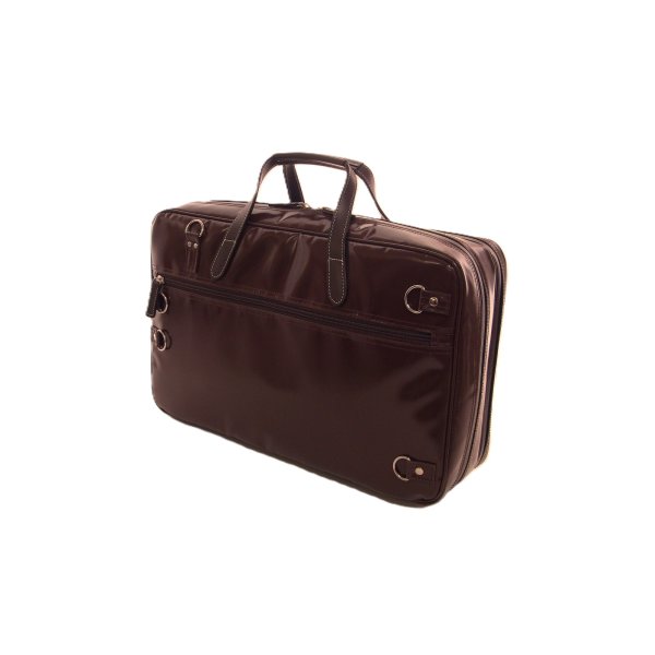 画像2: 特注ハンドメイド リュック式 2コンパートメント マチ厚ケース「Deniro 4/wf」(マリゴM2,オーボエレジェンドハイブリッド対応） チョコ