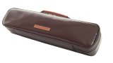画像: 10%OFFセール H管 フルートケースガード「Amadeus/wf」チョコ / 本革キャメルハンドル