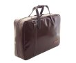 画像5: ハンドメイド特注 マチ厚１コンパートメント ブリーフケース「Deniro3/wf」チョコ / キャメル