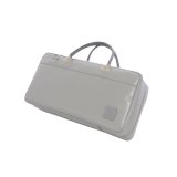 画像: ハンドメイド オーボエレジェンド専用「Camarade４/wf」（９ｃｍマチ厚）ライトグレー / ライトグレー革巻きハンドル・ライトグレースクエアエンブレム