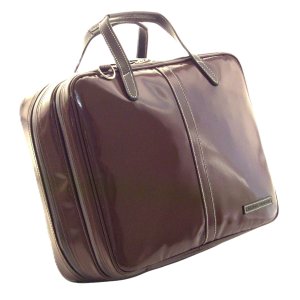 画像: ハンドメイド特注   リュック式 オーボエ”マチ厚”ブリーフケースガード 「Cantabile 4/wf」チョコ