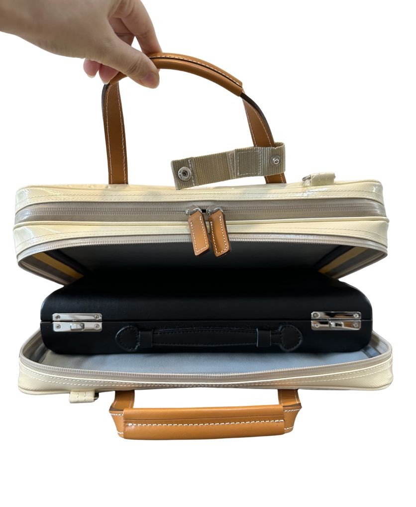 画像: リュック式 オーボエブリーフケースガード「Cantabile 2/wf」チョコ / キャメル