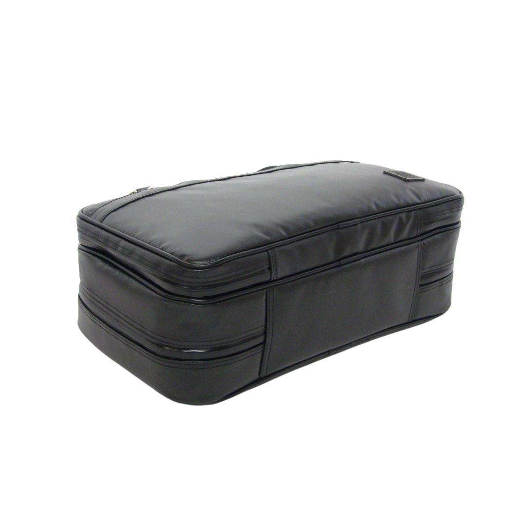 画像3: ハンドメイド 大きめオーボエバッグ（Wファスナー・2コンパートメント）「Camarade3/wf」ソフトマットブラック / 黒ショートハンドル