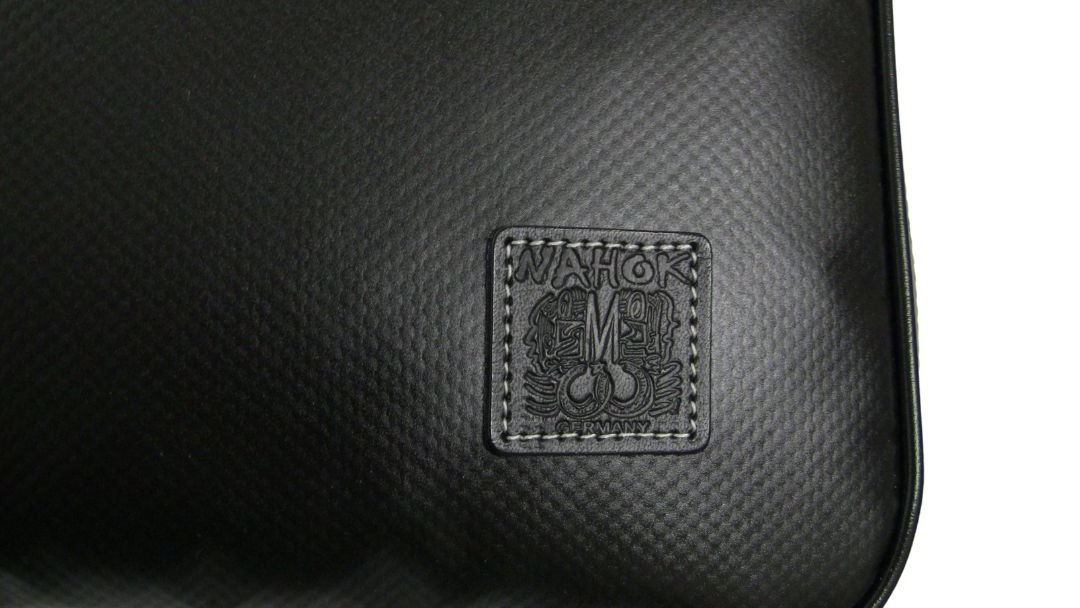 画像4: ハンドメイド 大きめオーボエバッグ（Wファスナー・2コンパートメント）「Camarade3/wf」ソフトマットブラック / 黒ショートハンドル